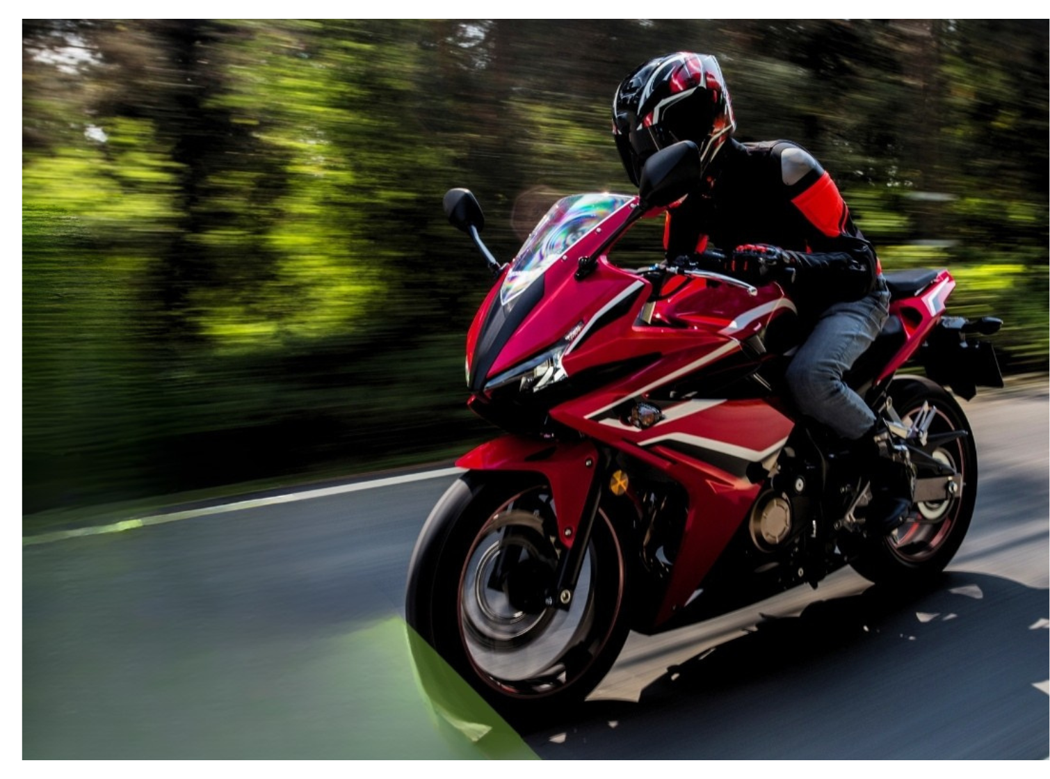 person on motorcycle