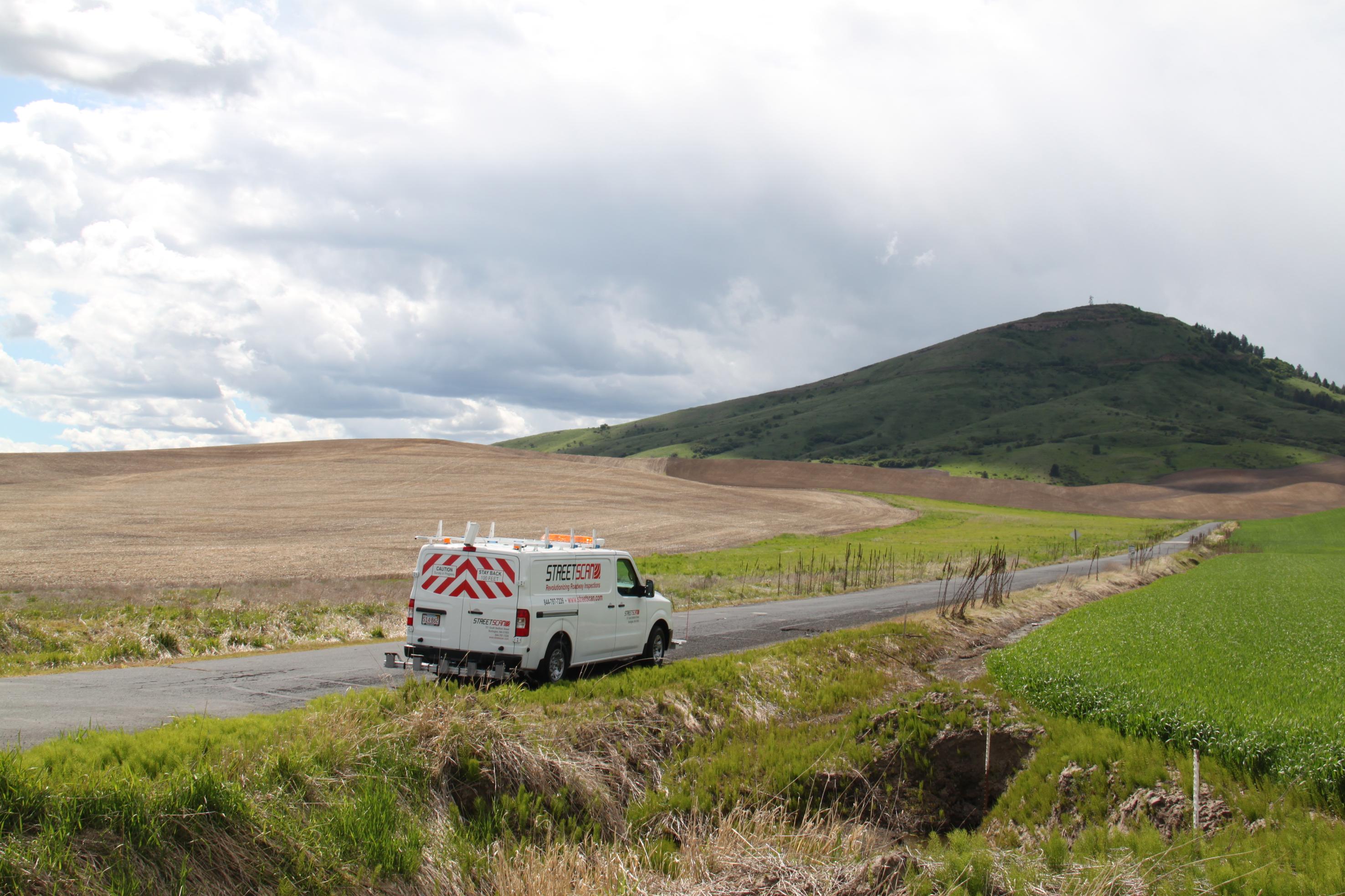 Image of scan vehicle on road