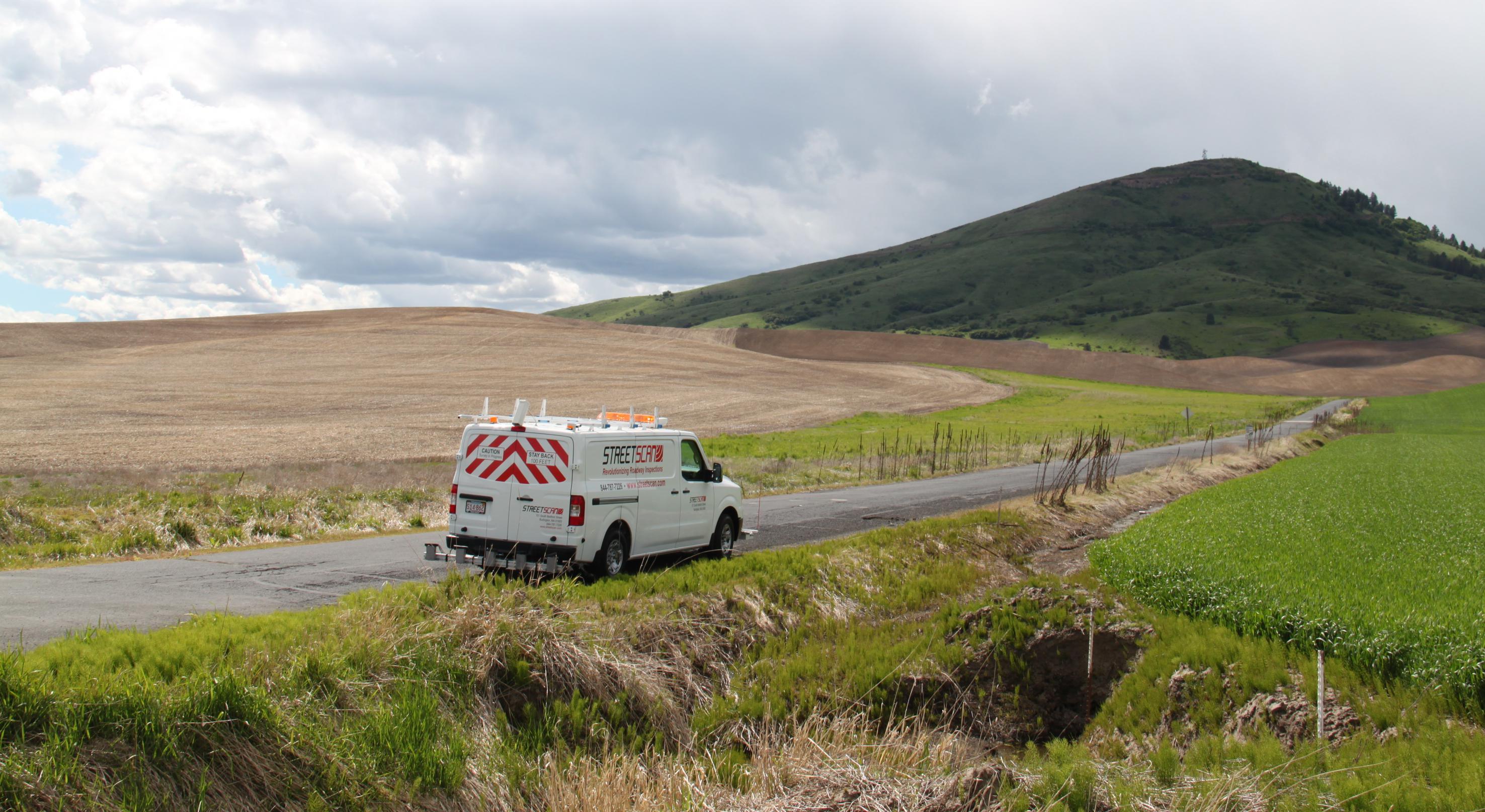Image of road scan vehicle