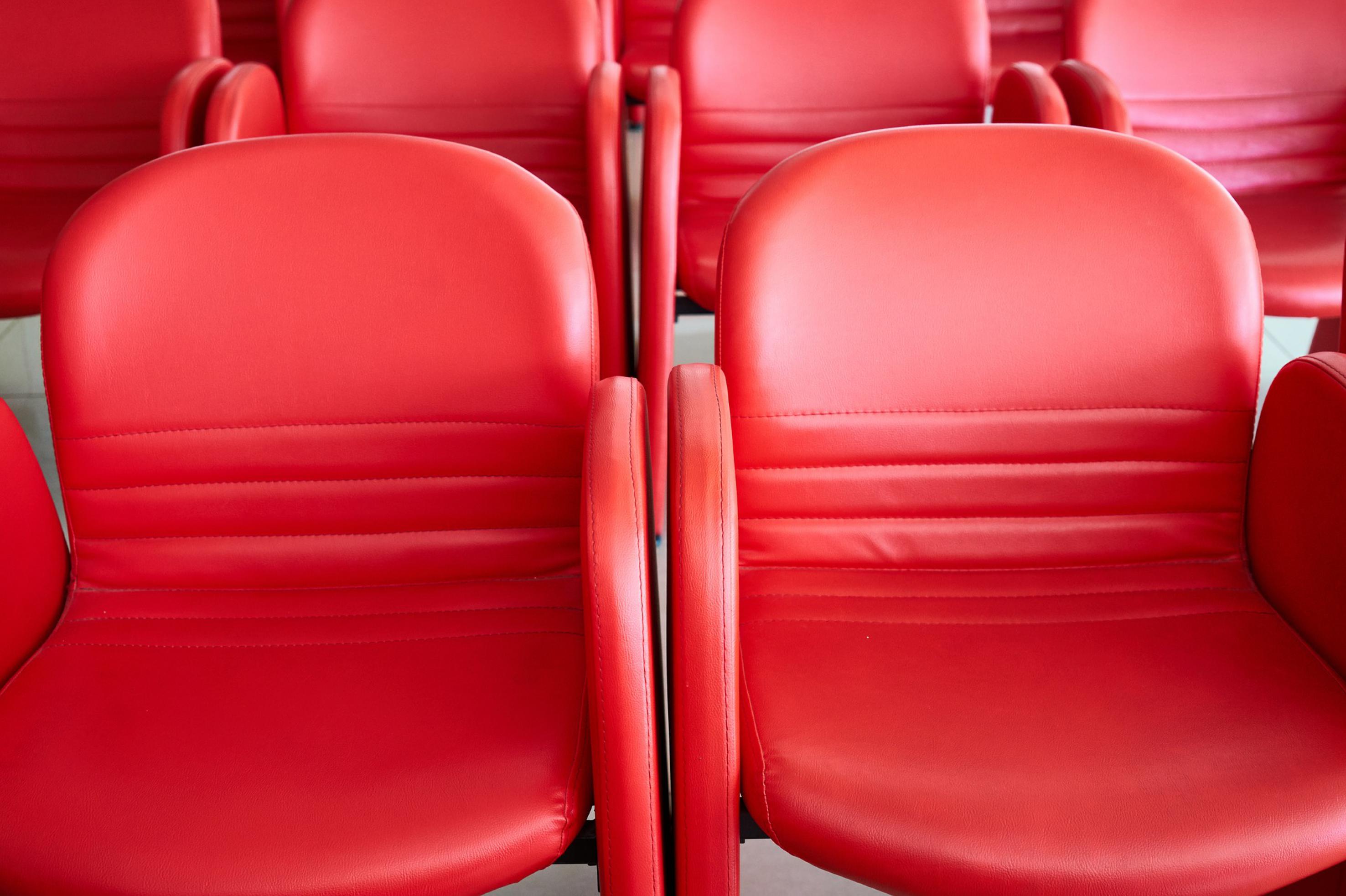 Image of red chairs